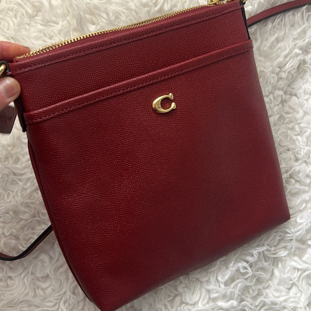 Coach Red Kitt Crossbody Bag small - Picture 10 of 13